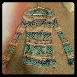 Loose knit beach sweater